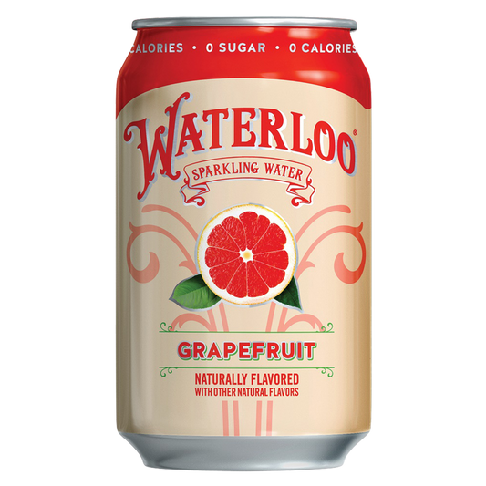 Waterloo Grapefruit Sparkling Water 12oz Can