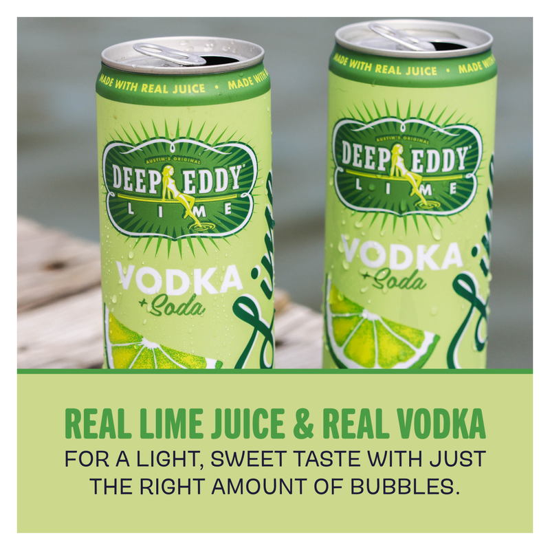 Deep Eddy Lime & Vodka Soda 4pk 12oz 4.5% ABV
