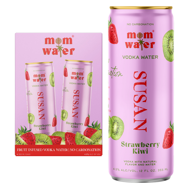 Mom Water Susan Strawberry Kiwi 4pk 12oz Can 4.5% ABV