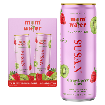 Mom Water Susan Strawberry Kiwi 4pk 12oz Can 4.5% ABV