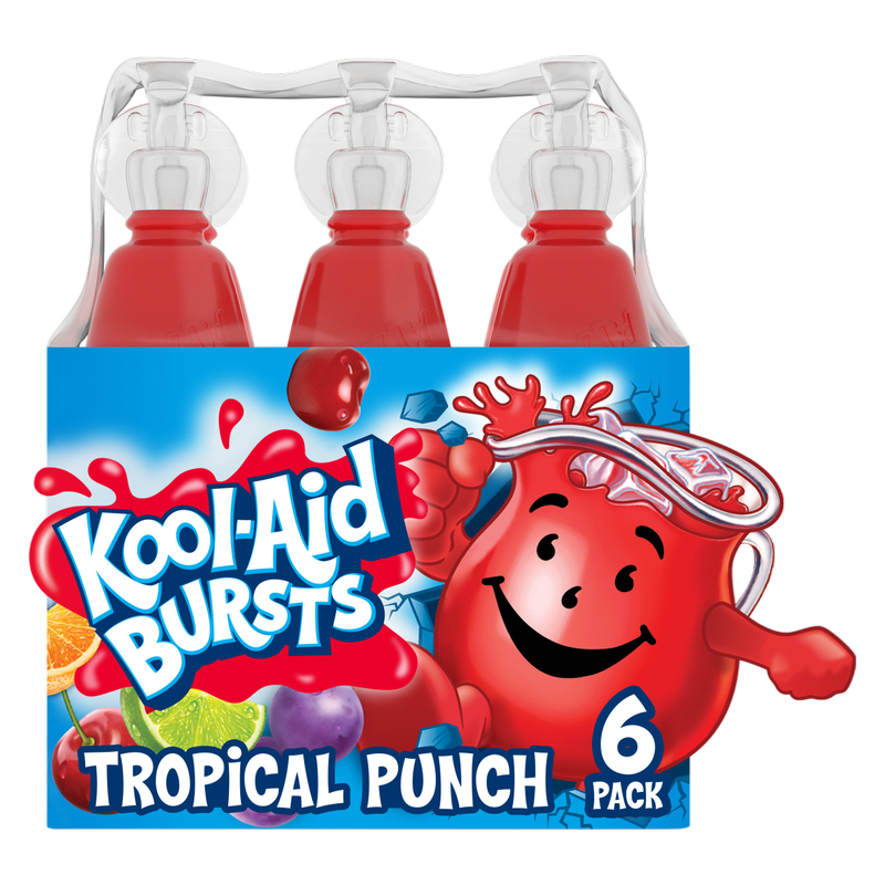 Kool Aid Bursts Tropical Punch Juice 6pk 6.75oz Btl