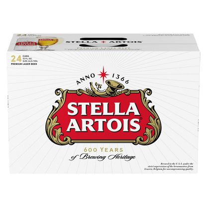 Stella Artois 24pk 12oz Can 5% ABV