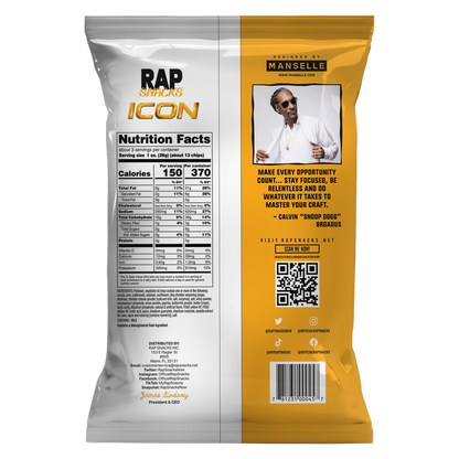Rap Snacks OG BBQ Cheddar Chips (Snoop Dogg), 2.5oz