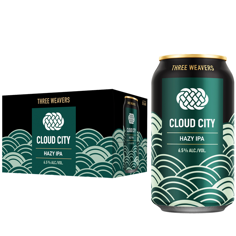 Three Weavers Cloud City Hazy IPA 6pk 12oz Can 5.8% ABV