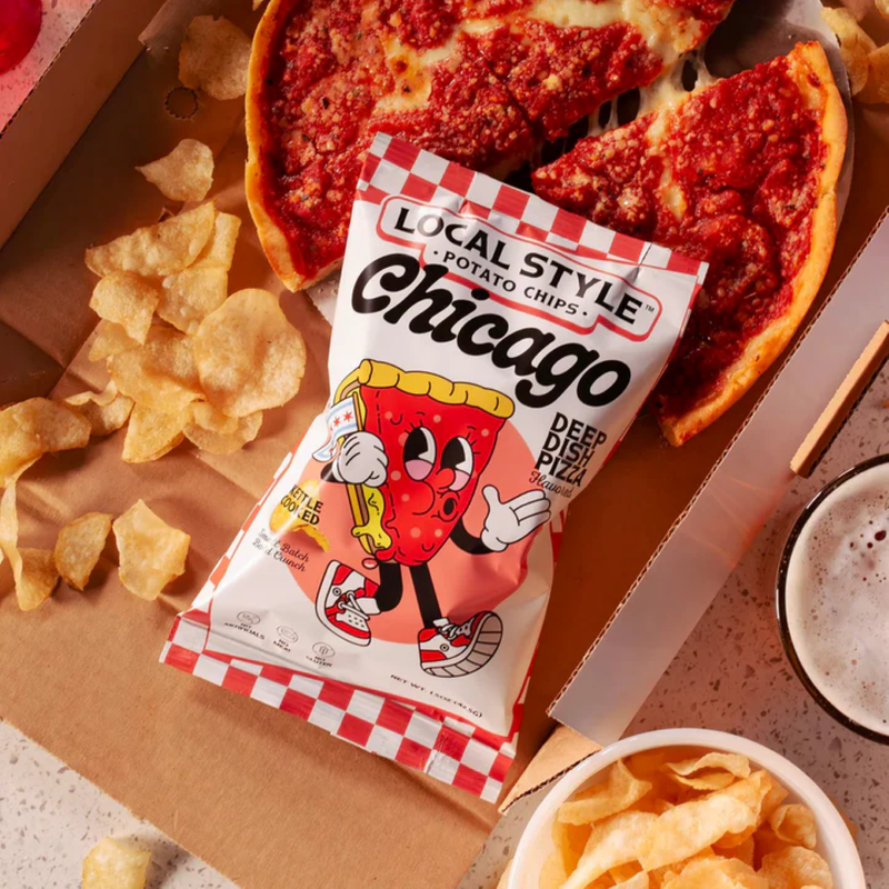 Local Style Deep Dish Pizza Potato Chips,  1.5 oz