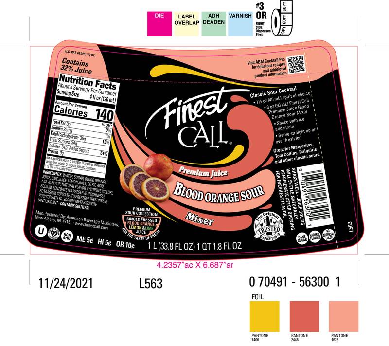 Finest Call Blood Orange Sour Mix 1L Btl