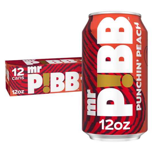Mr. Pibb Punchin’ Peach 12pk 12oz Can