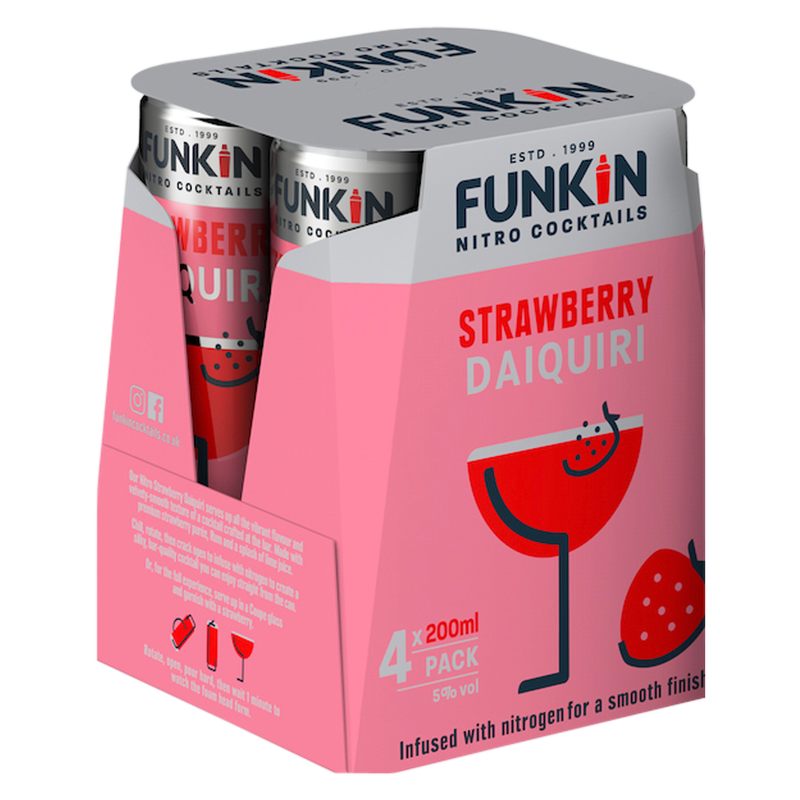 Funkin Strawberry Daiquiri 4pk 200ml (10 Proof)