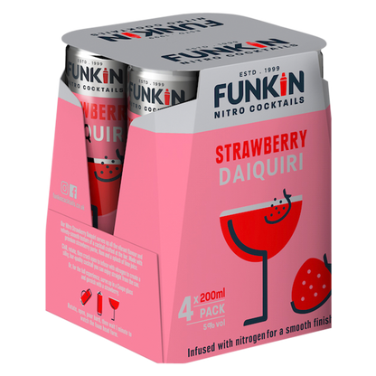Funkin Strawberry Daiquiri 4pk 200ml (10 Proof)