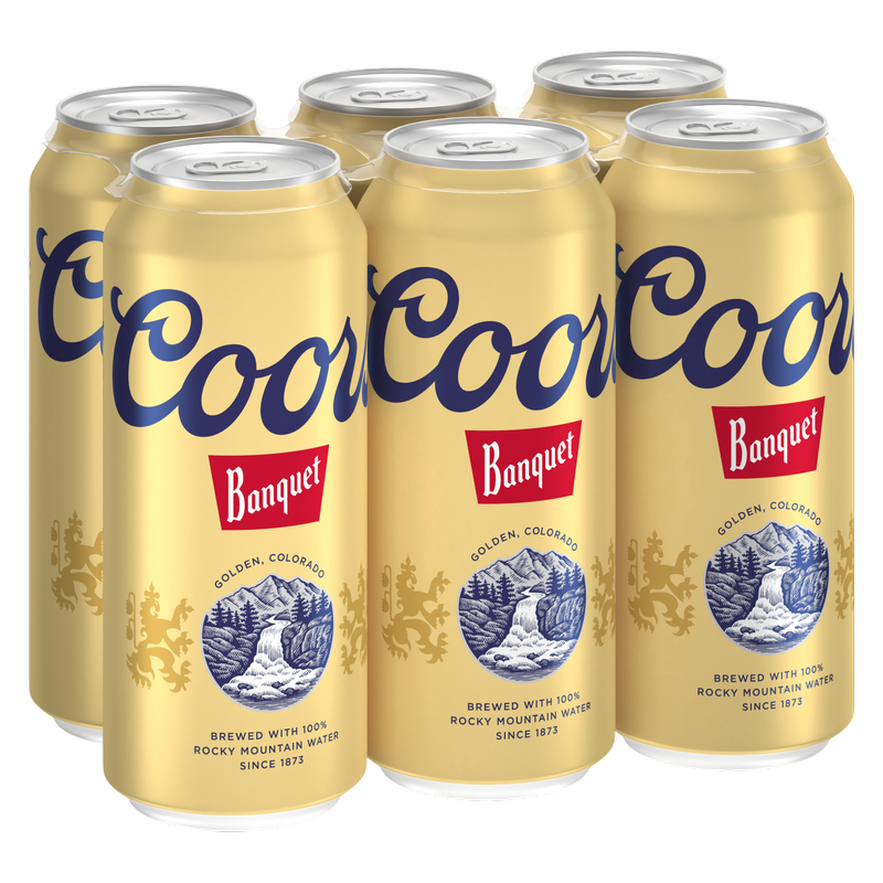 Coors Banquet 6pk 16oz Can 5% ABV
