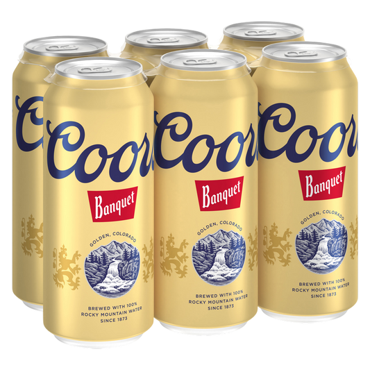 Coors Banquet 6pk 16oz Can 5% ABV