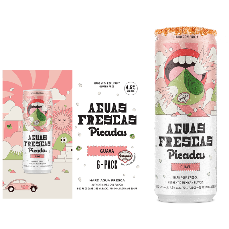 Picadas Hard Aguas Frescas Guava 6pk 12oz Can 4.5% ABV