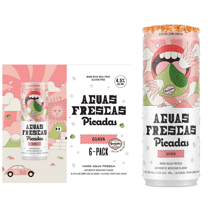 Picadas Hard Aguas Frescas Guava 6pk 12oz Can 4.5% ABV