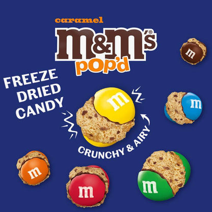 M&M'S Pop'd Caramel Milk Chocolate Freeze-Dried Candy, 5.5 oz