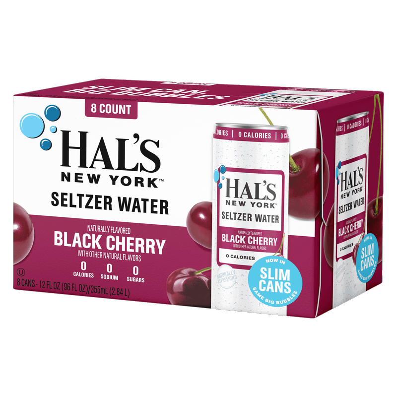 Hal's New York Black Cherry Seltzer 8pk 12oz Can