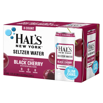 Hal's New York Black Cherry Seltzer 8pk 12oz Can