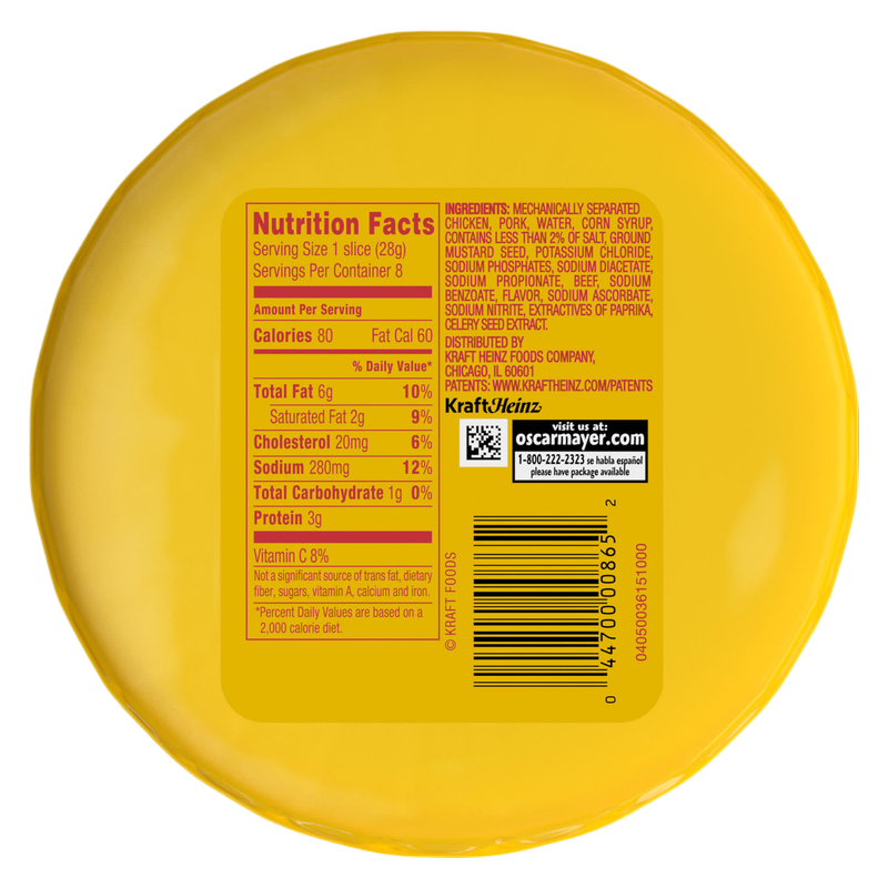 Oscar Mayer Bologna Deli Meat 8oz