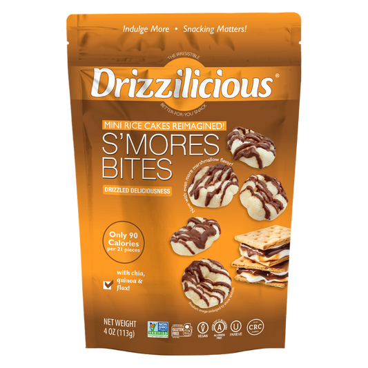 Drizzilicious S'more Drizzled Mini Rice Cake, 4oz