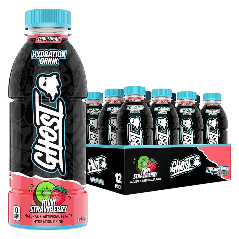 GHOST HYDRATION Kiwi Strawberry 12pk 16.9oz Btl