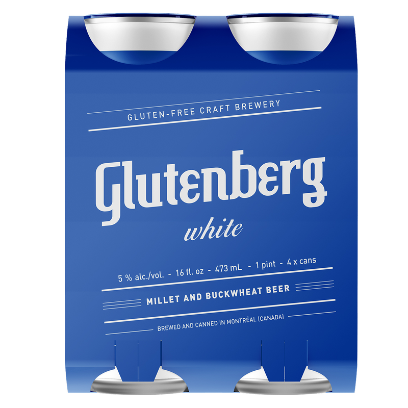 Glutenberg White Ale Gluten Free 4pk 16oz Can