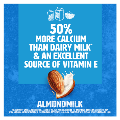 Silk Unsweetened Vanilla Almond Milk 1/2 Gallon