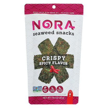 Nora Snacks Spicy Crispy Seaweed Snacks, 1.13 oz