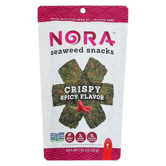 Nora Snacks Spicy Crispy Seaweed Snacks, 1.13 oz