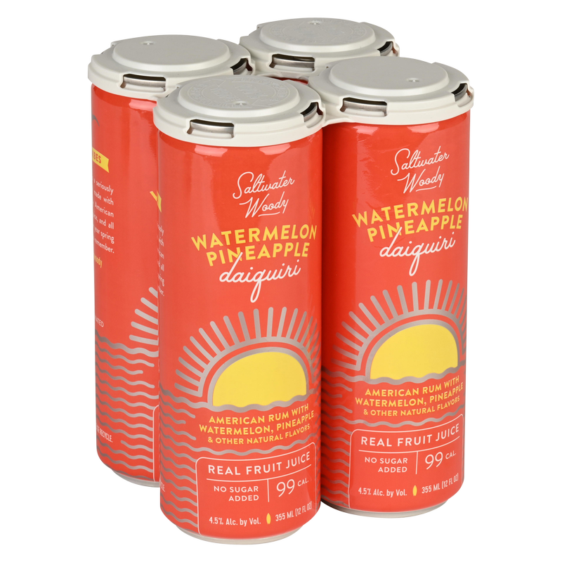 Saltwater Woody Watermelon Pineapple Daiquiri 4pk 12oz Can 4.5% ABV