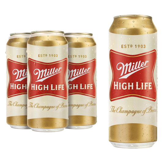 Miller High Life 4pk 16oz Can 4.6% ABV