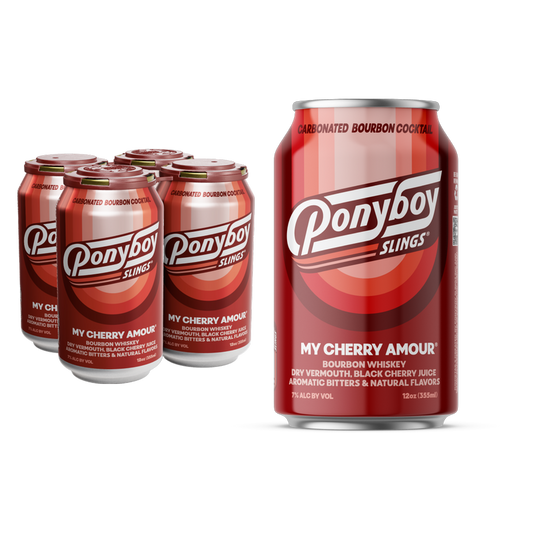 Ponyboy Slings My Cherry Amour Cocktail 4pk 12oz Cans 7% ABV