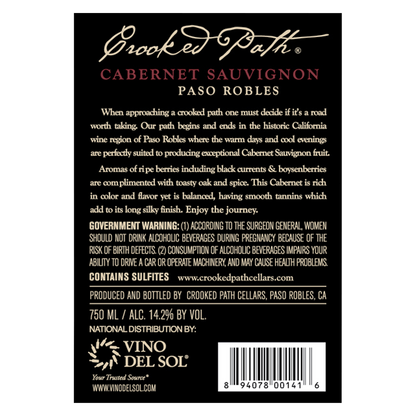 Crooked Path Cabernet Sauvignon 750ml