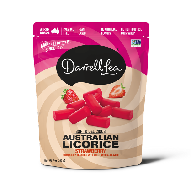Darrell Lea Strawberry Licorice , 7oz
