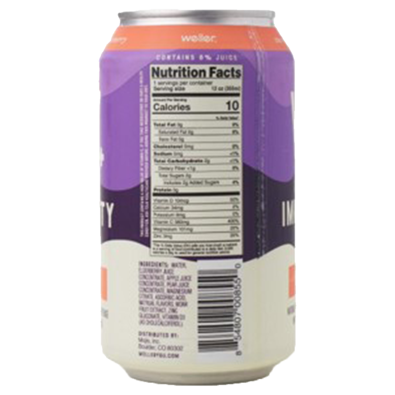 Weller Elderberry Peach Sparkling Immunity 12oz Can