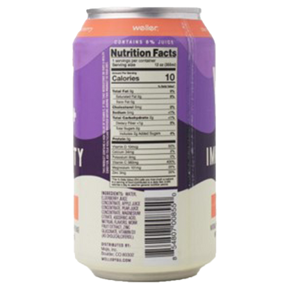 Weller Elderberry Peach Sparkling Immunity 12oz Can