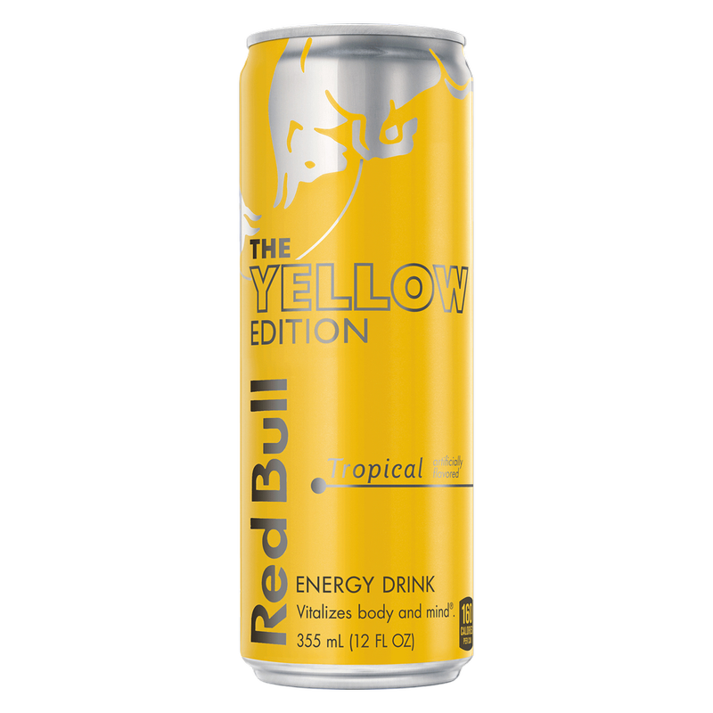 Red Bull Energy Drink The Yellow Edition Tropical 12oz Can