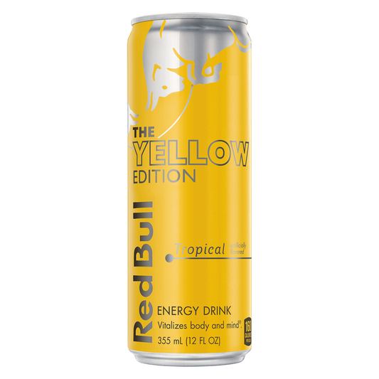 Red Bull Energy Drink The Yellow Edition Tropical 12oz Can