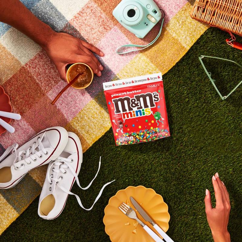 M&M's Minis Peanut Butter Candy Resealable Bag, 15 oz