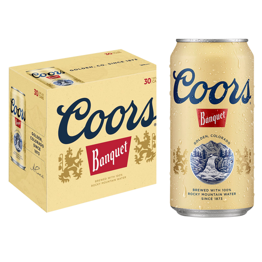 Coors Banquet 30pk 12oz Can 5.0% ABV