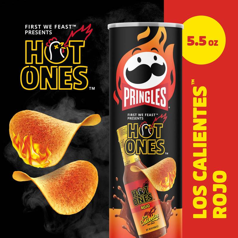 Pringles® Hot Ones® Rojo, 5.5 oz