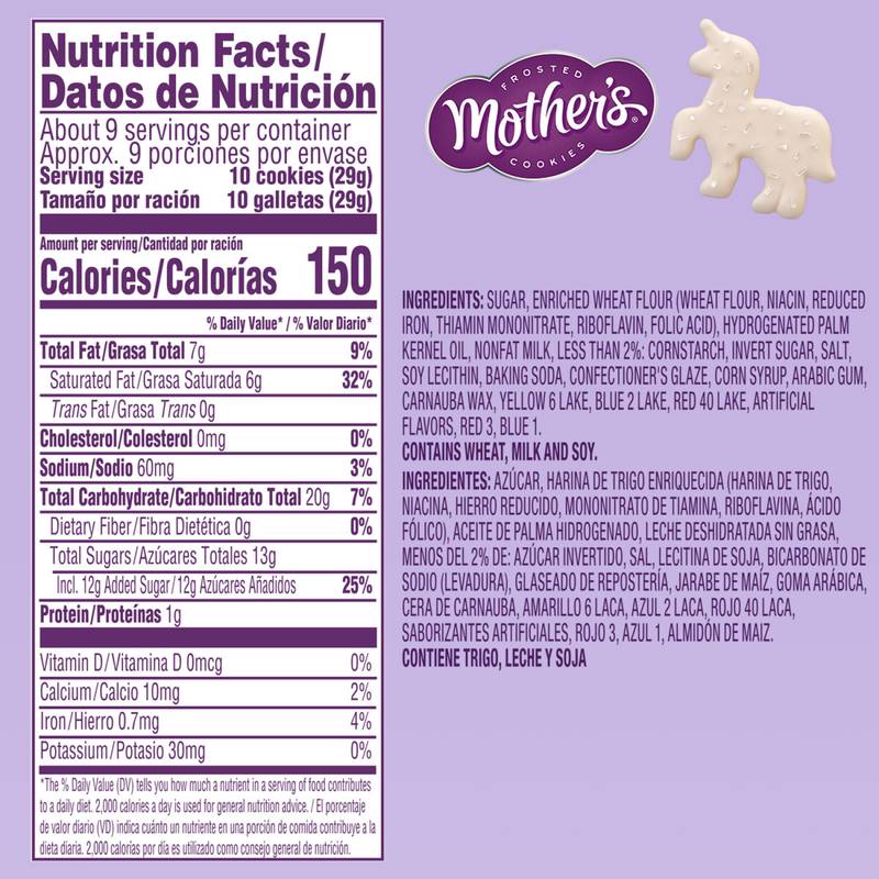 Mother's Sparkling Mythical Creatures Cookies, 1 Resealable 9 oz Bag