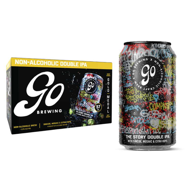 Go Brewing The Story Double IPA 6pk 12oz Can 0.5% ABV