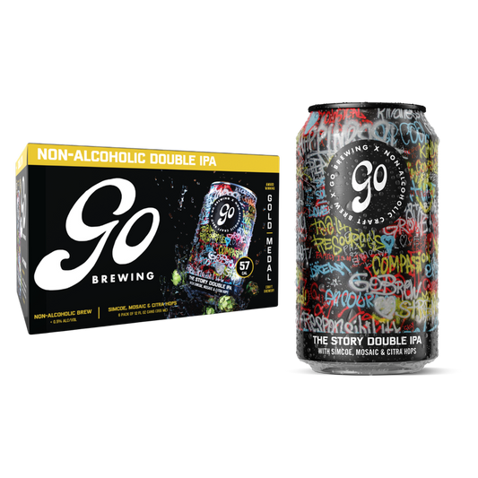 Go Brewing The Story Double IPA 6pk 12oz Can 0.5% ABV