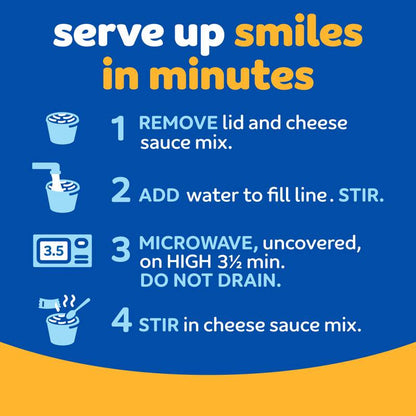 Kraft Original Mac and Cheese Cups Easy Microwavable Dinner, 4ct.