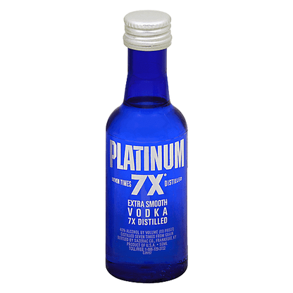 Platinum 7X Vodka 50ml (80 Proof)