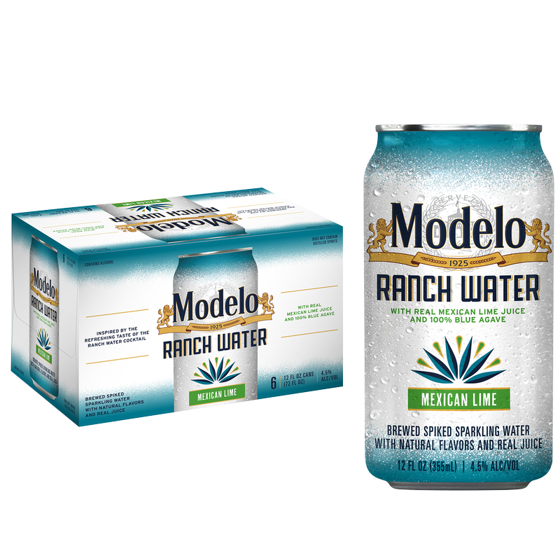 Modelo Ranch Water Lime Mexican Import Beer 6 pk 12 fl oz Can 4.4% ABV