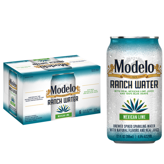 Modelo Ranch Water Lime Mexican Import Beer 6 pk 12 fl oz Can 4.4% ABV