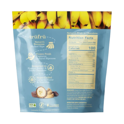 Tru Fru Natures Bananas Hyper Chilled in Peanut Butter & Dark Chocolate