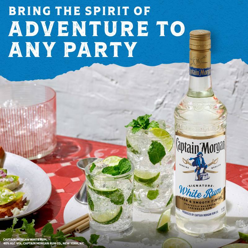 Captain Morgan White Rum 1.75L (80 Proof)