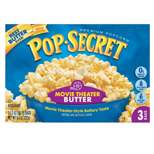 Pop Secret Movie Theater Butter Popcorn 3ct