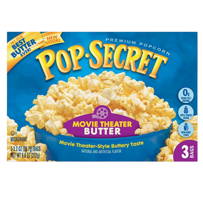 Pop Secret Movie Theater Butter Popcorn 3ct